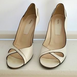 Marc Jacobs vintage white open toe heels